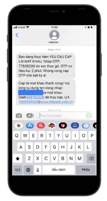 Cách đổi mật khẩu MB Bank khi quên mật khẩu nhanh 2026
